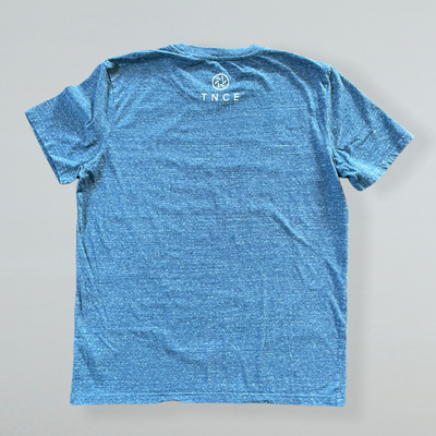 T-Shirt TNCE - "A Lausanne à vélo..." - Denim