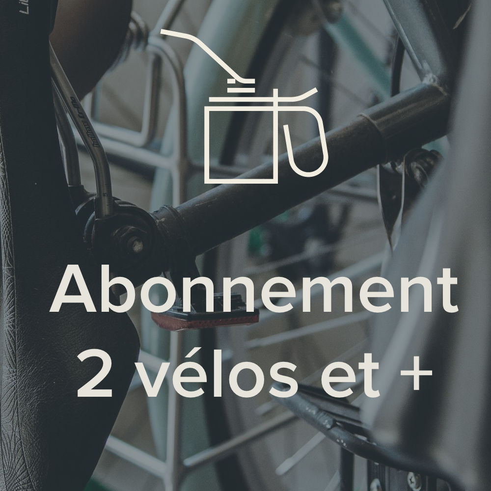 Abonnement annuel de services pour 2 vélos et +
